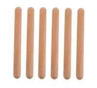 Toddmomy 3 paia Claves in Legno Massello Naturale Strumento Percussione per Principianti Bacchette Ritmiche per Educazione Musicale e Sviluppo del Ritmo