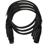 Toddmomy 3 Pezzi Cavo Xlr per Microfono 3 Pin Connettore Maschio Femmina | Rame, Connessione Stabile e Bassa Distorsione, Slot Standard, per Console Audio e Mixer, Uso Luce