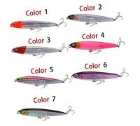 Toddmomy 3 Pezzi Esche Artificiali da Pesca Colorate Lure Small per Pesca in Mare e Acqua Dolci ABS e Metallo Resistente per Spinning e Pesce