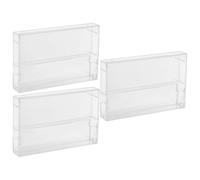 Toddmomy 3 Pezzi Organizzatore di Cassette Audio in Plastica, Stile Vintage, Set da 3, per Appassionati e Uso da Scrivania