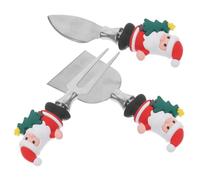 Toddmomy 3 Pezzi Set di Utensili per Formaggio Natalizi in Acciaio Inox | Semplice ed Elegante, Facile da Riporre e Lavare in Lavastoviglie, per Home Baking e Negozio di Panificazione