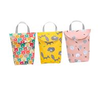 Toddmomy 3 Sacchetti Impermeabili per Pannolini, Riutilizzabili, Oxford, per Cosmetici e Piccoli Oggetti, per Shopping e Picnic