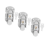 Toddmomy 3 set Chiusure Leva con Lucchetto per Valigie Serrature di Sicurezza Resistenti in Materiale Alta Resistenza Protezione Antifurto per Bagagli e Custodie Design Elegante e