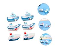 Toddmomy 3 Set Miniature Boat Model per Decorazioni E Accessori da Spiaggia per Creazioni da Te 6 Pezzi * 3