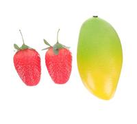 Toddmomy 3 Strumenti Musicali Frutta Simulata per Educazione Musicale Dei Include Mango e Fragole Educativo per Sviluppare Abilità Musicali e Creatività