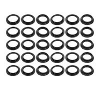 Toddmomy 30 anelli di fissaggio per paralume E26 E27, adattatore per portalampada con diametro interno 33 mm 39 mm 58 mm, riduttori filettati per appendere il paralume del portalampada, colore nero