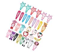 Toddmomy 30 Pezzi Set di Fermagli per Chioma di Animali, Clip in Ferro Resistenti e Colorate, Non Si Deformano Né Sbiadiscono, per Abbinare Vari Abiti