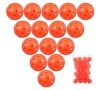 Toddmomy 35 Pezzi Palline da Golf da Pratica, Palline da Golf Cave in Plastica Arancione 26 Fori, Realistico e Leggere, e Piccoli, Giardino e Uso Outdoor