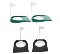 Toddmomy 4 Buca Golf Portatile con Bandierina Strumento Allenamento Putter Indoor e Outdoor Tazza Golf Resistente per
