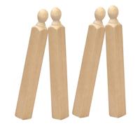Toddmomy 4 Mini Colonne in Legno per Casa delle Accessori Artigianali per Scale e Decorazioni Miniature per Scene DIY e Micro
