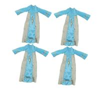 Toddmomy 4 Pezzi Abiti Doll Thobe Islamico in Leggero Costume Arabo Modesto per Bambole Vestiti Accessori per Gioco e Esposizione