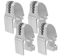 Toddmomy 4 Pezzi Clip per Paraurti Regolabili in ABS Argento per Barche e Corrimano Pontone Installazione Facile e Resistenza alle Intemperie per attività di Attracco e Navigazione