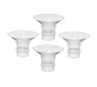 Toddmomy 4 Pezzi convertitore per tiralatte Accessori inserti flangiati riutilizzabili inserto flangia tiralatte inserto flangia in silicone parti di inserti indossabili Gel di silice