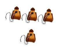 Toddmomy 4 Pezzi Custodia Per Dadi Organizzatore Marsupio Borsa Q Caso Di Dadi Gioco Piccolo Blu Borsa Morbida Piccole Borse Custodia Con Coulisse Marrone Pu