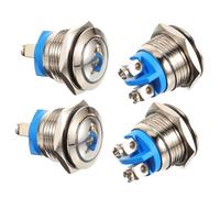Toddmomy 4 pezzi Kit Pulsanti Sostituibili Auto-reset Sagomato con Fissaggi Pulsante Portanome Esterno Robusto e Facile da Installare
