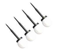 Toddmomy 4 pezzi Lampade da Giardino a Sfera LED Bianco Freddo Bolle Impermeabili e Facili da Installare Illuminazione a Energia Esterna per Esterni e Percorsi Outdoor