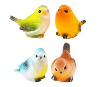 Toddmomy 4 Pezzi Miniature Uccelli in Materiale Colorato per Decorazioni Micro Paesaggi Accessori per Bonsai Terrari e Mini Giardini con Figurine Animali in Miniatura per e Spazi Esterni