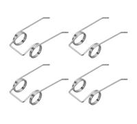 Toddmomy 4 Pezzi Molla di Torsione in Acciaio Inox per Coperchi, Argento | Diametro Parte Circolare 5, 8mm, Resistenza alle Alte Temperature, per Riparazioni Domestiche Fai