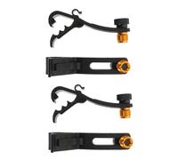 Toddmomy 4 Pezzi Morsetti Microfono Regolabili per Batteria Clip in Metallo Nero per Supporto Mic Aggancio Stabile su Strumento a Percussione e Asta Fissaggio Sicuro per Microfono Batteria