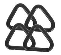 Toddmomy 4 Pezzi Moschettone Lega di Alluminio Clip Heavy Duty per Arrampicata e Outdoor Ganci Resistenti per Zaini e Portachiavi Nero