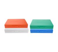 Toddmomy 4 Pezzi Porta Vetrini da Microscopio in Plastica, Portatile Area Numerata per Facile Identificazione e Archiviazione, per Trasporto in Blocco e Laboratori di Patologia