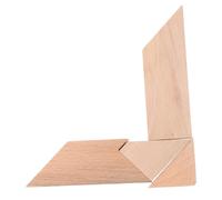 Toddmomy 4 pezzi Puzzle T Forma di T in Legno di Faggio da Rompicapo Educativo per Adulti Gioco Cognitivo Stem per Sviluppo Intellettuale e Creatività Colore Cachi