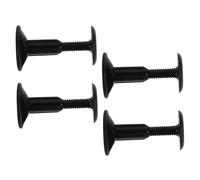 Toddmomy 4 Pezzi Tappi Guinzaglio Tavola da Paddle e Surf Accessori Sostitutivi Resistenti per Riparazione Guinzaglio Tavola SUP Plug Rotondo Sicuro Nero per Surfboard e Kayak