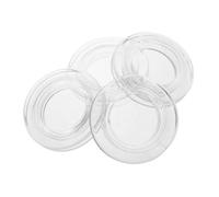 Toddmomy 4 Set Anello per Ombrello da Tavolo Trasparente con Coperchi per Stabilizzare Ombrelloni su da e Patio Facile da Installare e Compatibile con Tavoli Esterni