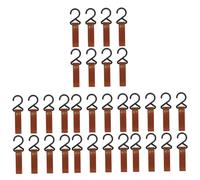 Toddmomy 4 Set Gancio da Campeggio Portatile Cremagliera Appendiabiti da Campeggio Ganci Appendiabiti per Pentole Sospeso Appendiabiti da Viaggio Pu Ganci Marrone Scuro Nylon 8 Pezzi*4
