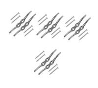 Toddmomy 4 Set Gancio Inossidabile per e Resistente Al Vento per Fissaggio Corde e Bandiere su Marittime e