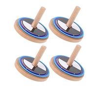 Toddmomy 4 set Giochi Legno per Trottola Colorata Creativa per Esterni Gyro da Te Leggero e per Coordinazione Mano Occhio