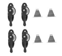 Toddmomy 4 set Serrature per Finestre Scorrevoli Antifurto Blocca Finestra Aperta Chiusura Sicura e Robusta per Porte e Finestre Protezione Perimetrale Contro Ladri Facile da Installare e