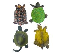 Toddmomy 4 Tartarughe Plastica per Figurine Realistiche Colorate Decorazioni e Educativo