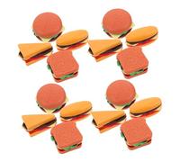Toddmomy 40 Gioco Cibo Miniature Hamburger Hot Dog Toast Sandwich per Casa delle Bambole e Micro Paesaggio Accessori Cucina Giocattolo per Realistico e