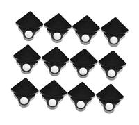 Toddmomy 40 pezzi Fibbia Plastica per Armadietto e Scarpiere Clip Fissaggio Robusta Senza Chiodi Kit Pulsanti per Armadio Componibile Nero Montaggio Facile e Versatile