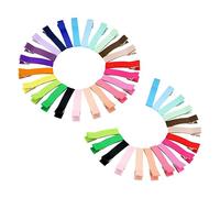 Toddmomy 40pezzi Fermagli per Capelli in Metallo senza Impugnatura Nastro Grosgrain Foderato Adatti per Bambine e Ragazze Accessori per Capelli per Creare Acconciature alla Colore Casuale