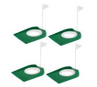 Toddmomy 4pezzi Disco Golf Putting con Flagetta Dettagliabile per Allenamento Indoor E Outdoor Accessorio Pratico per Migliorare Precisione E Performance nel Golf