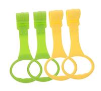 Toddmomy 4pezzi Ganci da Tirare per Ragazzo Ragazza Anelli per Culla e Lettino Strumenti di Apprendimento per Camminare Realizzati in Materiali Selezionati Bordi Lisci e Stile Casuale