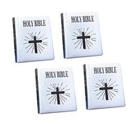 Toddmomy 4pezzi Miniature Dollhouse Bible Decorazione Mini Bibbie Accessori Design Portatile e Realistico Per Giocattoli e Decorazioni Per