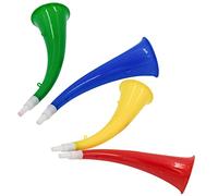Toddmomy 4Pezzi Trombe Colorate per Giocattoli Corno Bue per Feste e Eventi Strumenti Musicali Divertenti e Facili da Usare per Concerti e Giochi all