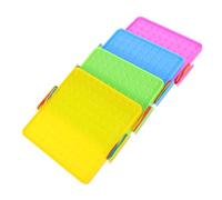 Toddmomy 4sets Geoboard Doppio Lato Con Elastici Strumento Didattico Matematica e Apprendimento Per Scuole e Studio Casa