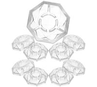 Toddmomy 5 Pezzi Copripedali per Chitarra Effetto Trasparenti, Tappi in Plastica Durevoli per Pedali Effetto, Cappucci Protettivi per Unghia Piede Pedale, Accessori per Strumenti Musicali,