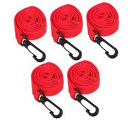 Toddmomy 5 pezzi Corda Passeggio con Ganci Rimovibili Guinzaglio Sicurezza Antismarrimento per Ragazzi e Ragazze Adatto Asilo Shopping e Attività all Aperto Colore Rosso Vivace