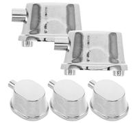 Toddmomy 5 pezzi di accessori per batteria: sostituzione del blocchetto in metallo per rullante - hardware in metallo per riparazione e accordatura - supporto per blocchetto elettrolitico di facile