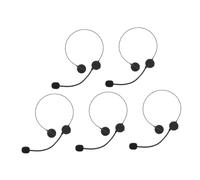 Toddmomy 5 Pezzi Microfono Finto Auricolare Costume Rock Star per Cosplay e Feste Halloween Dettagli Realistici Resistente Sbiadimento Leggero e Confortevole per Trasformazione Rapida