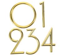 Toddmomy 5 pezzi Numeri Civici Autoadesivi in Abs Brillante per Porta e Cassetta Postale Targhetta Indirizzo Contemporanea Resistente per Casa Ufficio Hotel e Giardino