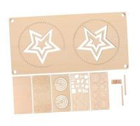 Toddmomy 5 Pezzi Puzzle in Legno Montessori Giochi Multifunzionali con Percorso Manuale e Stencil da Disegno Allenamento Coordinazione Occhio-Mano e Sviluppo Intelligenza Precoce