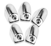Toddmomy 5 pezzi Snare Drum Lug Single End Orecchio Claw Hook Argento Ricambio Resistente per Batteria e Rullante Facile da Installare per Set Percussioni