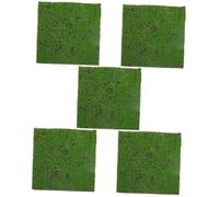 Toddmomy 5 Pezzi Tappeto Erboso Artificiale Erbetta Sintetica per Decorazioni Interne Ed Esterne Facile da e Manutenzione Zero per e Patio