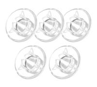 Toddmomy 5 Pezzi Tappo per Pedale Effetto Chitarra a Forma di Fungo Trasparente in Plastica, Riutilizzabile e Facile da Trasportare, Accessorio per Footswitch e Pedali